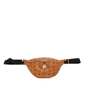 MCM Visetos Belt Bag Brown